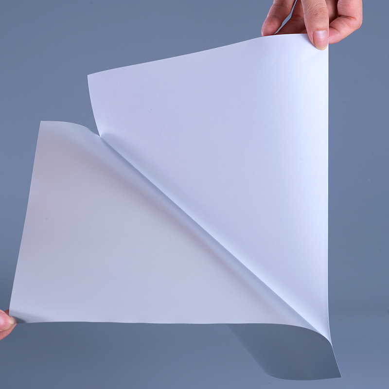 50mic Matt Argenteus Polyester Film Label Materia cum Aqua-substructio Acrylica Tenaces et Aquae substructio Coating