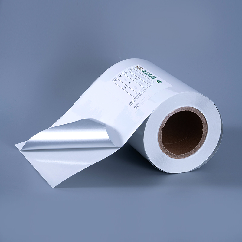 25mic Glossy White aluminized Polyester Film Self Tenaces Label cum aqua-dicentur Acrylic Tenaces pro Inkjet Typographia