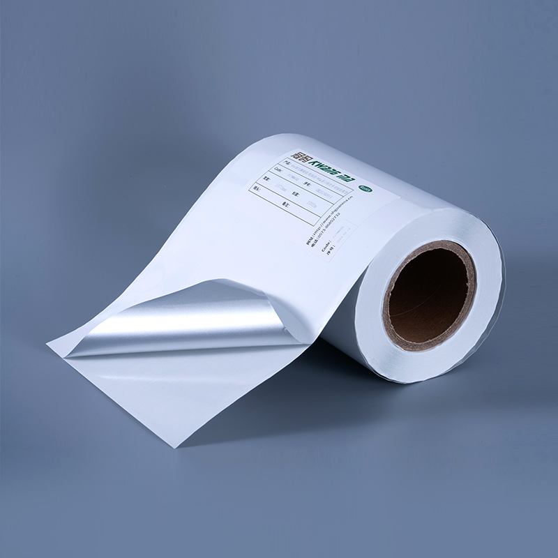 25mic Glossy White aluminized Polyester Film Self Tenaces Label cum aqua-dicentur Acrylic Tenaces pro Inkjet Typographia