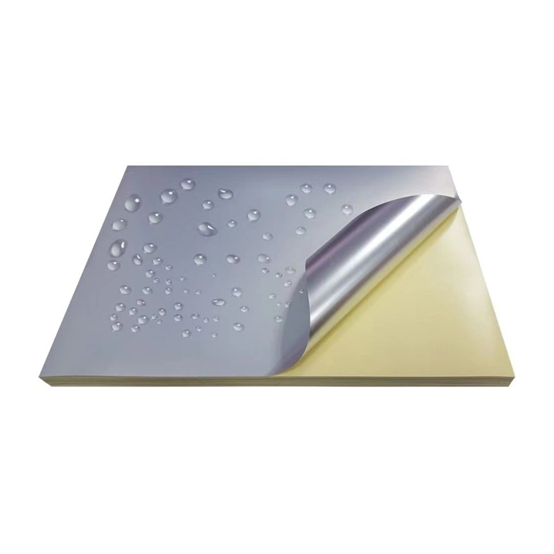 50mic Matt Argenteus DELICTUS Label materias cum Fortis Solvendo Tenaces et Oleo substructio coating