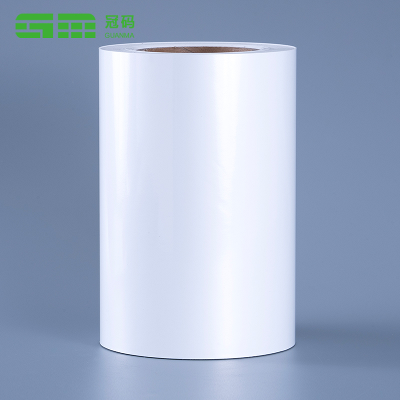 60mic Glossy White Vinyl Sticker Paper PP Film Jumbo Roll with Frozen Adhesive