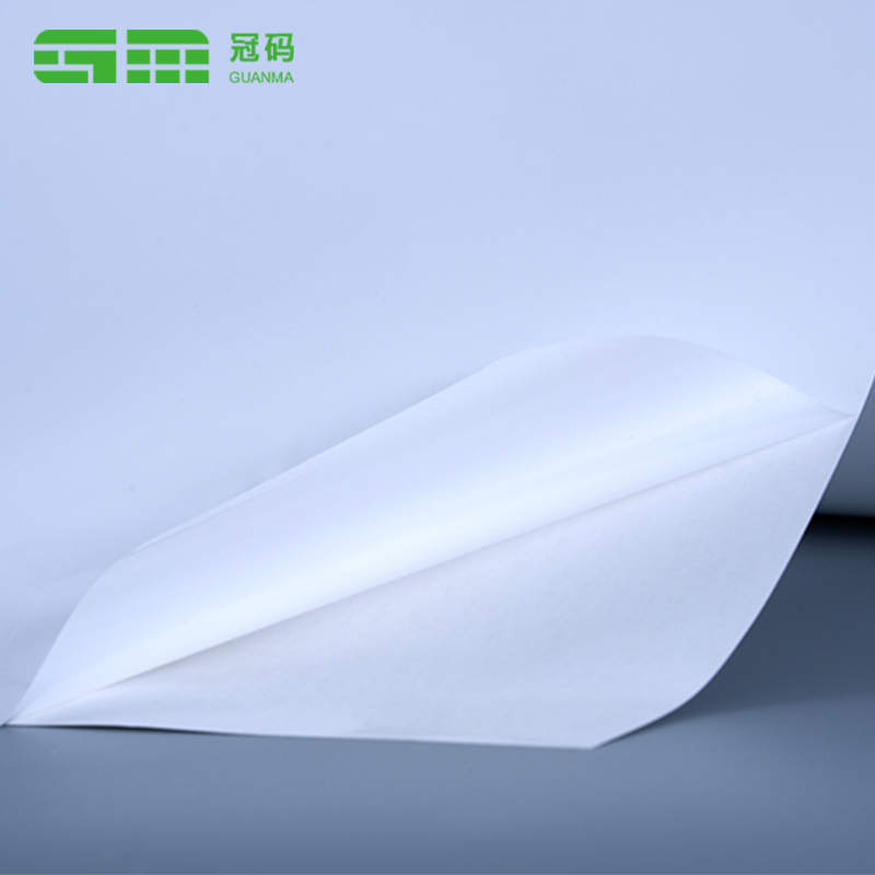 60mic Glossy White PP Vinyl Label Film Roll Self Tenaces Synthetic Paper with permanent tenaces