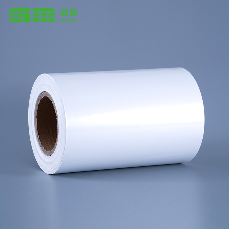 60mic Glossy White PP Vinyl Label Film Roll Self Tenaces Synthetic Paper with permanent tenaces